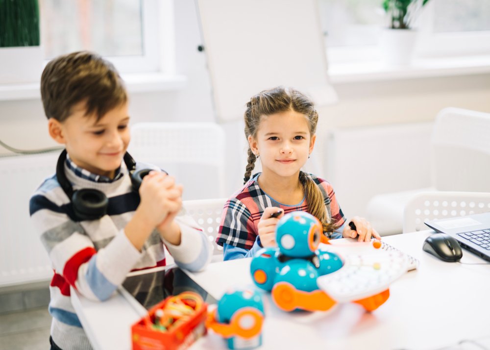 Preschool in Ajman classroom with kids engaged in play-based learning